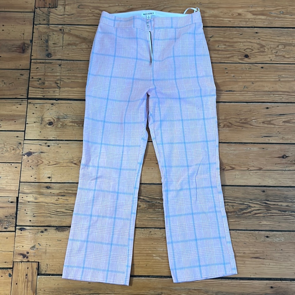 Pink Plaid Pants